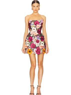 wedding dress mini 1950's Inspired Short Wedding Dress Designed with 3D Flower Appliqués
